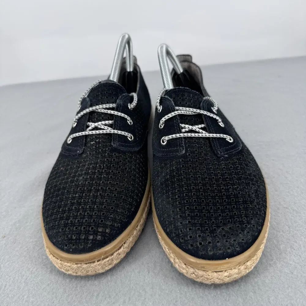 Cole Haan Pinch Maine Clam Oxfords Womens 10 Black Grand OS Espadrille Boat Shoe